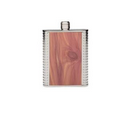6 Oz. Redwood Inlay Pocket Flask